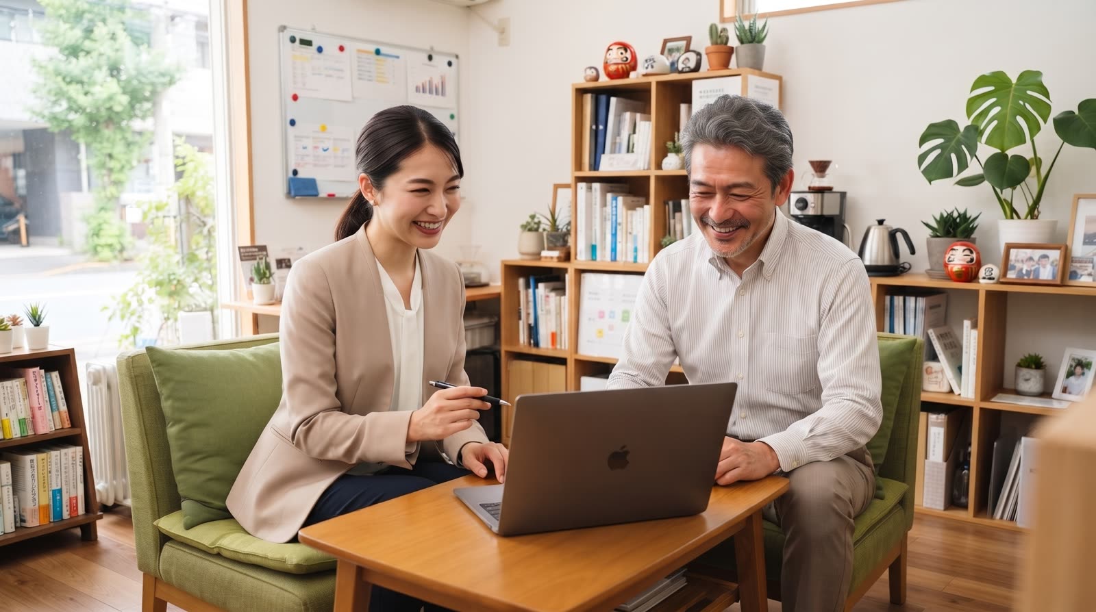 中小企業でのAI活用相談のイメージ